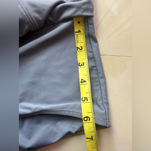 Free country skort size XL /16  sport swim button gray white stretch - Picture 9 of 14